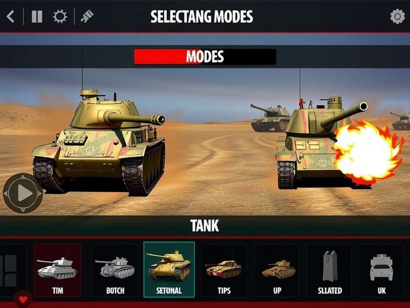 Bharat Tank Destroyer different game modes selection screen