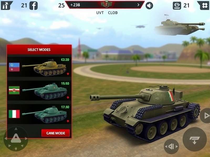 Bharat Tank Destroyer gameplay screenshot showing tank combat